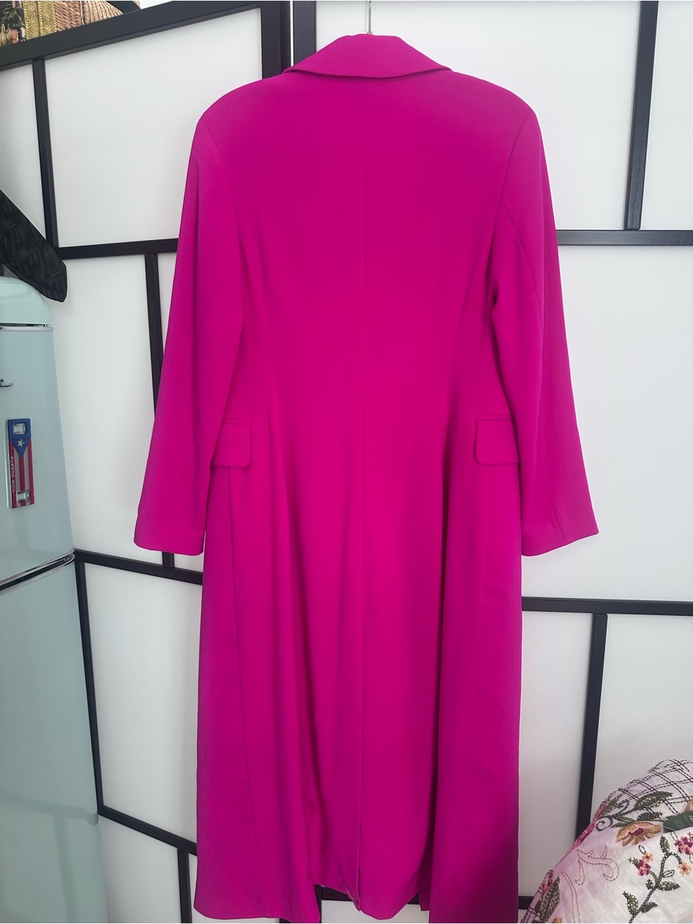 Express Fuchsia Long Coat perfect for new season. - Picture 6 of 9